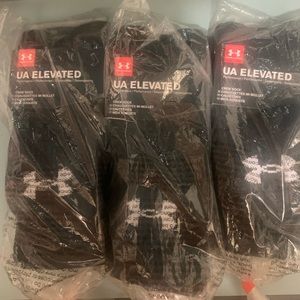 Under Armour Elevated Socks lot of 3 black